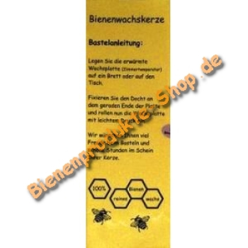 Bastelset Bienenwachskerze