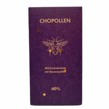 Milchschokolade 40% mit Bienenpollen - CHOPOLLEN