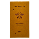 Bitterschokolade mit Bienenpollen 74 Vorderseite